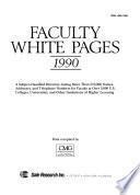 Faculty White Pages, 1990