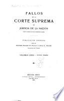 Fallos de la Corte suprema de justicia de la nación
