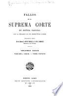 Fallos de la Corte suprema de justicia de la nación