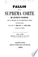 Fallos de la Corte suprema de justicia de la nación