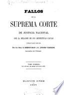 Fallos de la Corte suprema de justicia de la nación