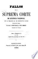 Fallos de la Corte suprema de justicia de la nación