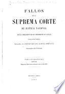 Fallos de la Corte Suprema de Justicia de la Nación