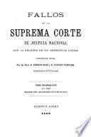 Fallos de la Corte Suprema de Justicia de la Nación