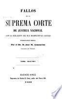 Fallos de la Corte suprema de justicia de la nación