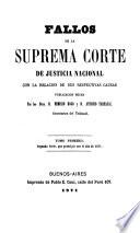 Fallos de la Corte Suprema de Justicia nacional