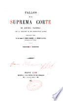 Fallos de la Corte Suprema de Justicia nacional