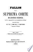 Fallos de la Corte Suprema de Justicia nacional