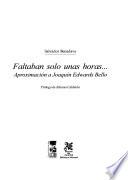 Faltaban solo unas horas--