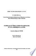 Famille et éducation en Espagne et en Amérique Latine