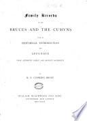 Family Records of the Bruces and the Cumyns