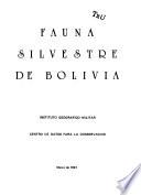 Fauna silvestre de Bolivia