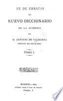 Fe de erratas del Nuevo Diccionario de la Academia