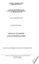 Federal Communications Commission Reports