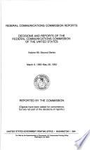 Federal Communications Commission Reports
