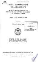 Federal Communications Commission Reports