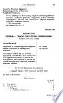 Federal Communications Commission Reports