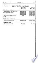 Federal Energy Regulatory Commission Reports