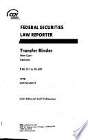 Federal Securities Law Reporter