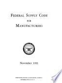 Federal Supply Code for Manufacturers