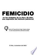 Femicidio en las ciudades de La Paz y El Alto