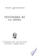 Fetichismo de la letra