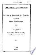 Ficción y realidad del Ecuador y otras cinco conferencias