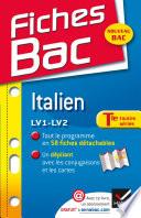 Fiches Bac Italien Tle toutes séries