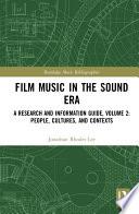 Film Music in the Sound Era