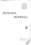 Filolgia moderna