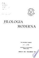 Filología moderna