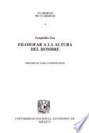 Filosofar a la altura del hombre