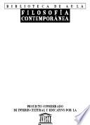 Filosofía contemporánea
