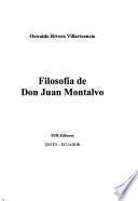 Filosofía de Don Juan Montalvo