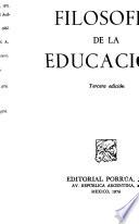 Filosofía de la educación