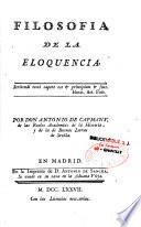 Filosofia de la elocencia