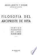 Filosofía del Arcipreste de Hita