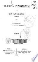 Filosofía fundamental