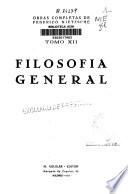 Filosofía general