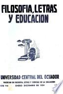 Filosofía, letras y ciencias de la educación