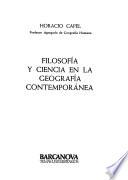 Filosofía y ciencia en la geografía contemporánea