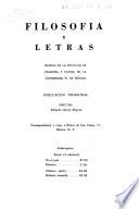 Filosofia Y Letras