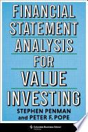 Financial Statement Analysis for Value Investing