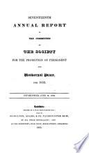 First [seventh-twelfth, Fourteenth, Fifteenth, Seventeenth] Annual Report of the Committee of the Society for the Promotion of Permanent and Universal Peace, for 1817 [1822-1828, 1830, 1831, 1833].