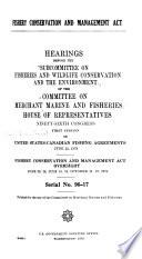 Fishery Conservation and Management Act