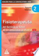 Fisioterapeuta Del Servicio de Salud de la Comunidad de Madrid. Temario Volumen Ii.e-book