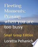 Fleeting Moments: Praying When You Are Too Busy: Small Group Edition