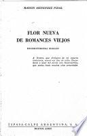 Flor nueva de romances viejos