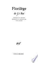 Florilège de Li Bai