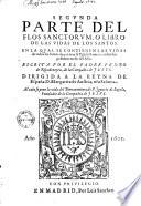 Flos Sanctorum, o libro de las vidas de los santos ...